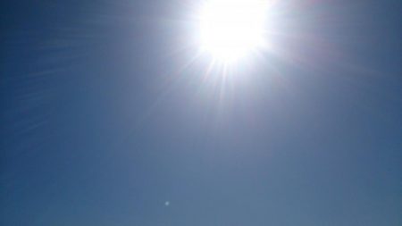 快晴で気持ちいい