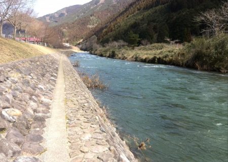 雨の後の揖保川