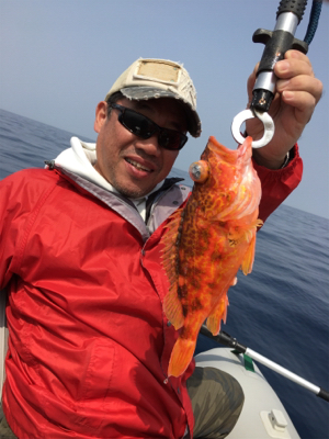 マイボートでタイラバ、ジギング