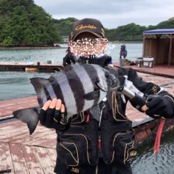 釣堀丸長さんにて