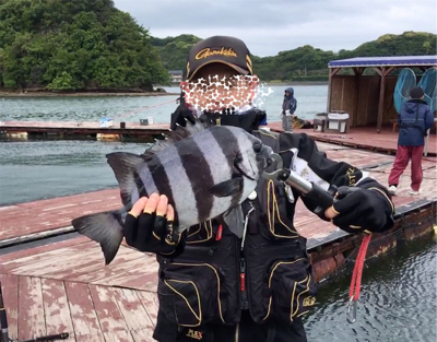 釣堀丸長さんにて