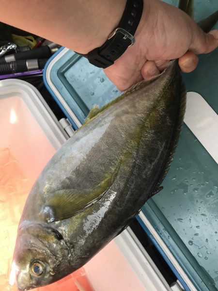 田尻の釣堀で。