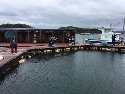 釣堀丸長さんにて