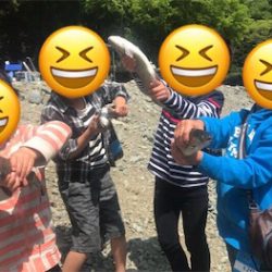 子供達とトラウト
