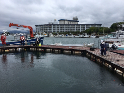 釣堀丸長さんにて