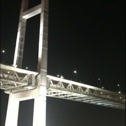 初アジ求めて沖堤防へ