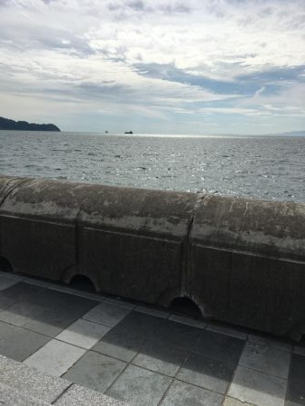 風が強かった…