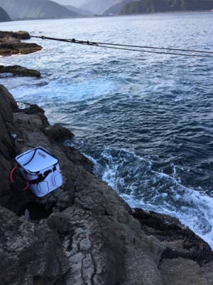 磯でフカセ釣り