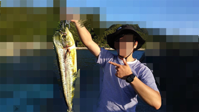 メタルジクでシイラ