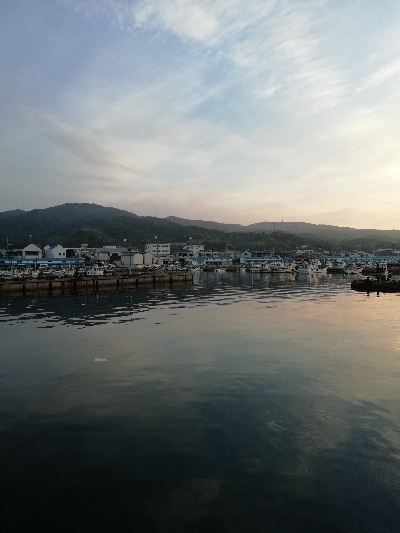 福良漁港にて(旅行のついでに)