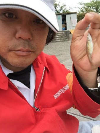 昼間は等々力緑地の管理釣り場で夜は多摩川のガス橋下で☆