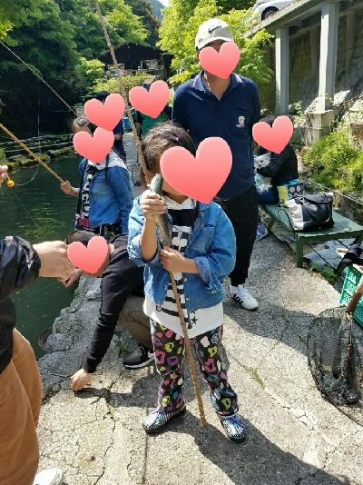 ニジマスGET！！