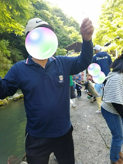 ニジマスGET！！