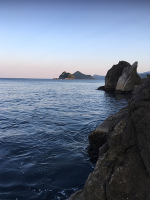 磯でフカセ釣り