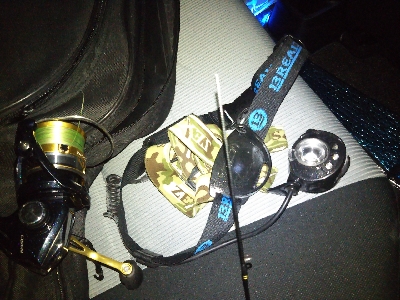 穂先もライトも心も折れた…。