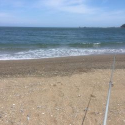 大神子海岸でキス