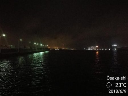 南港フェリーヘチ釣行 (雨天前キビレチヌ(39と37cm)ガシラ3匹釣果)