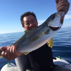 友人とマイボートでタイラバ