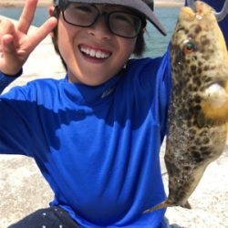 息子と休日フィッシング