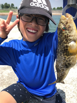 息子と休日フィッシング