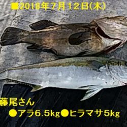 大物釣果速報！●光義丸：平戸市早福港