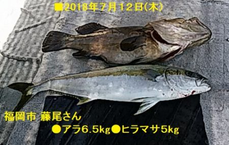 大物釣果速報！●光義丸：平戸市早福港