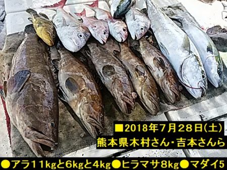 大物釣果速報！●光義丸：平戸市早福港