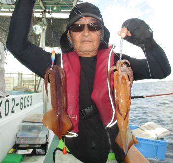 スルメイカ釣り