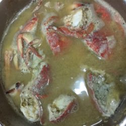 深夜のカニ釣り