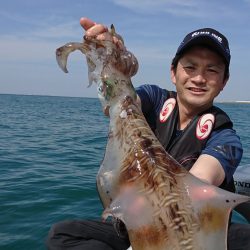 酷暑の藻場で今季最大のアオリイカ2500g【角田裕介氏連載記事浮きアオリイカ釣り 第22弾】