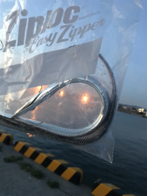 水軒にて人多い、タチウオはいる