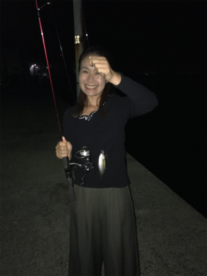 釣りガール  アジング