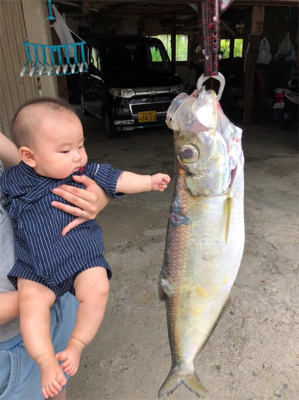 台風前のジギング