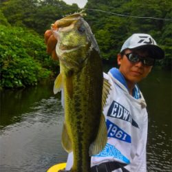 ８月２３日亀山湖バス釣り！