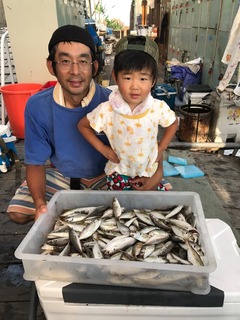 渡船で南港沖波止サビキ絶好調