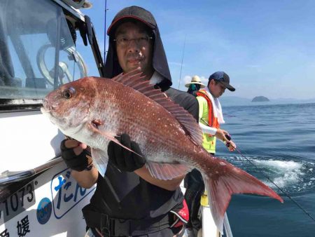 松山沖だんだん丸で鯛ラバ