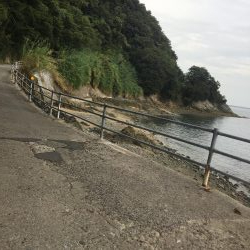 出張先で島に渡る