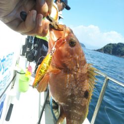 松山沖だんだん丸で鯛ラバ