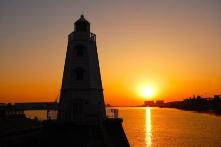 旧堺港でチニング