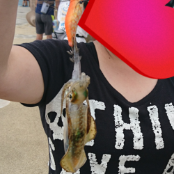 初めて釣れました