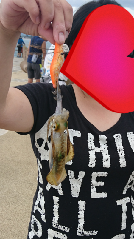 初めて釣れました