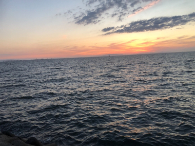 人工島でライトショアとワインド