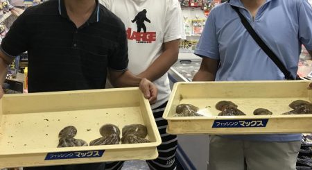 花火を見ながらナイトフィッシング