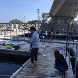 海上釣堀 田尻さんにて