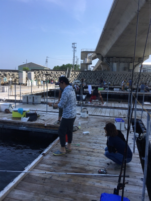海上釣堀 田尻さんにて
