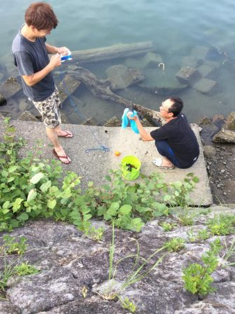 久々のチヌにたにもっさん。歓喜する