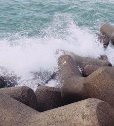 台風後の2日後は大時化！