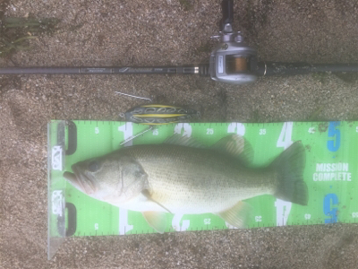 トップで水面爆発！