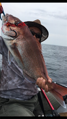 マイボートでタイラバ、ジギング釣行。