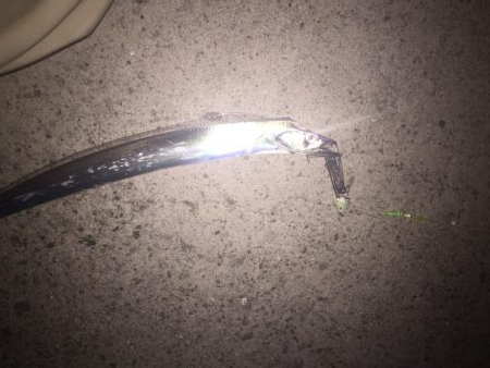 台風前に人工島